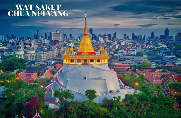Ghé thăm chùa Wat Saket tại đồi Núi Vàng Thái Lan