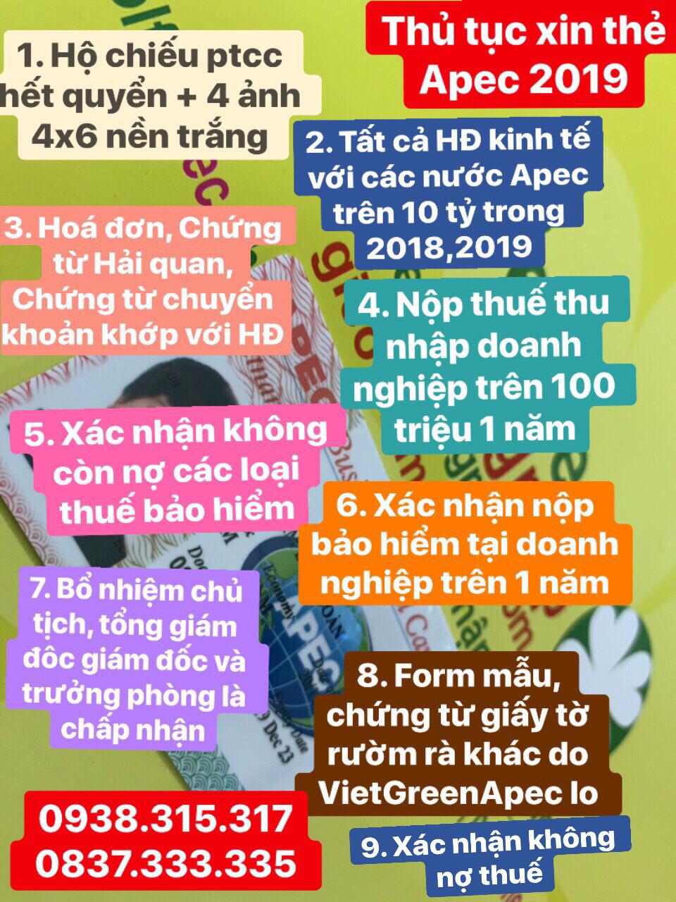 Báo giá dịch vụ làm thẻ APEC 2020 rẻ nhất Việt Nam