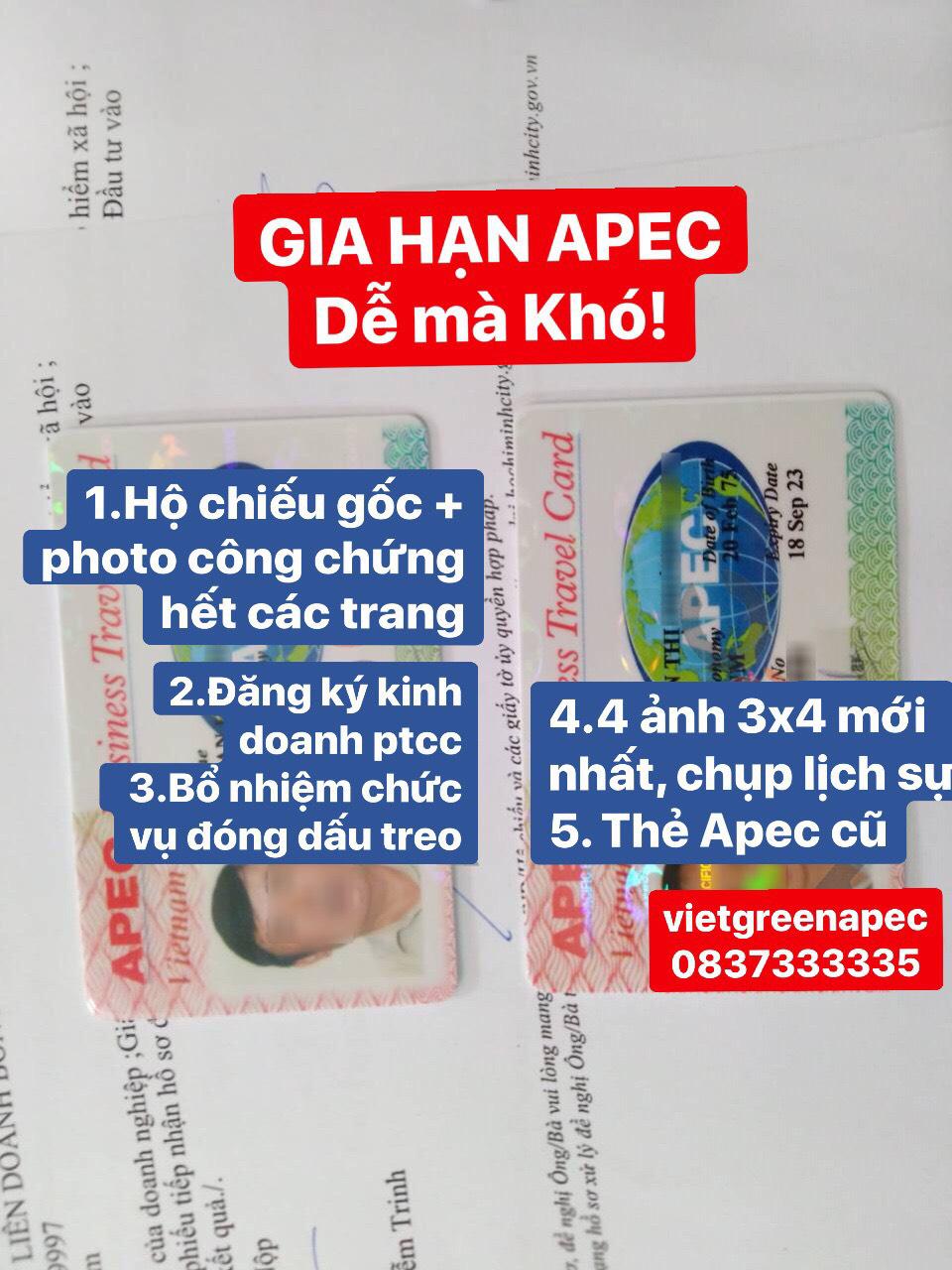 Hỗ trợ thủ tục giấy tờ làm thẻ APEC mới nhất 2021