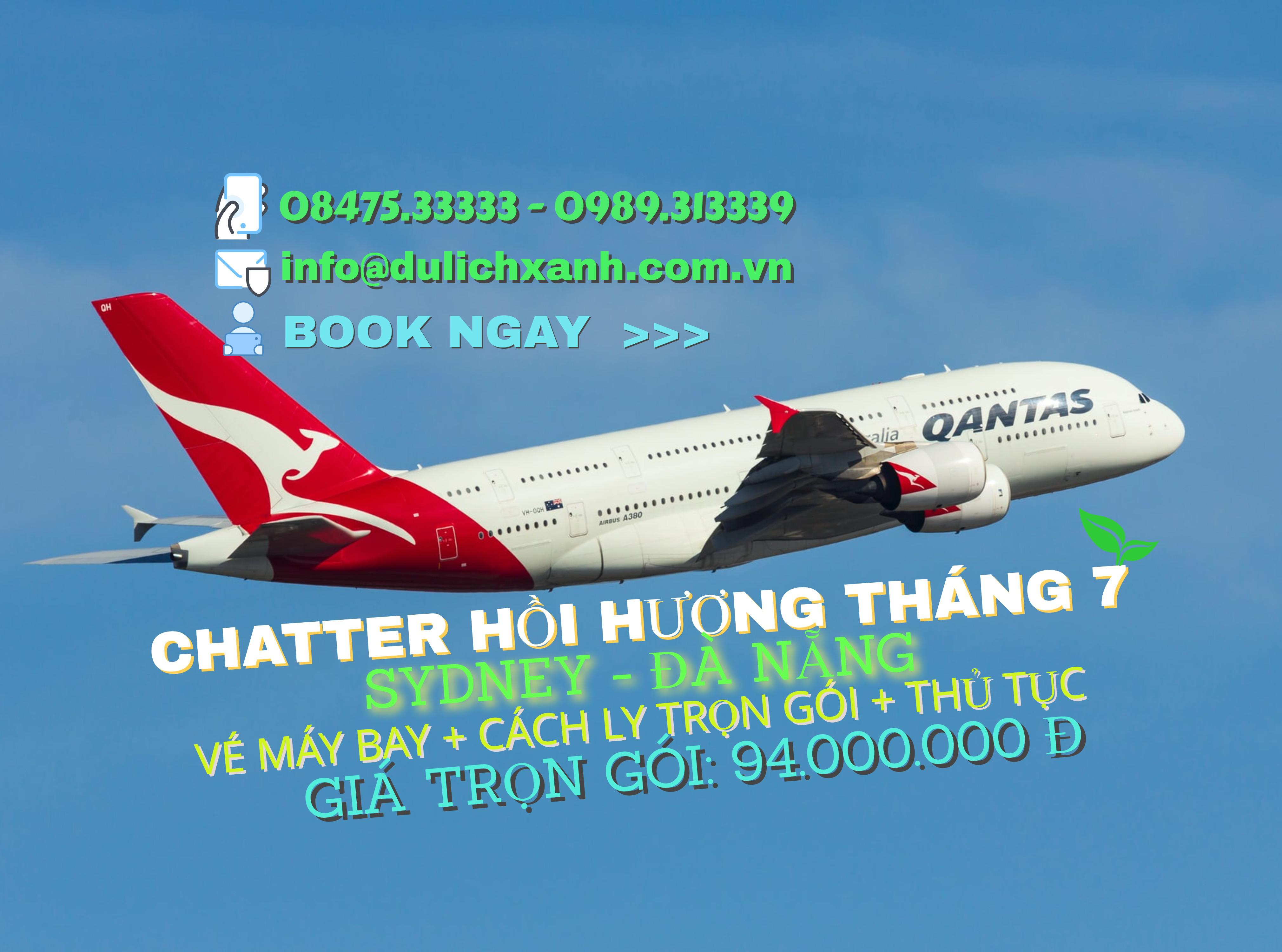 Chuyến bay chatter hồi hương từ Sydney, Úc về Việt Nam tháng 7