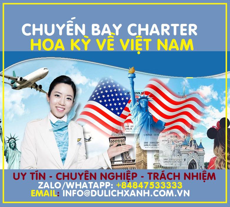 Chuyến bay hồi hương Charter từ Mỹ về Việt Nam tháng 1/2022