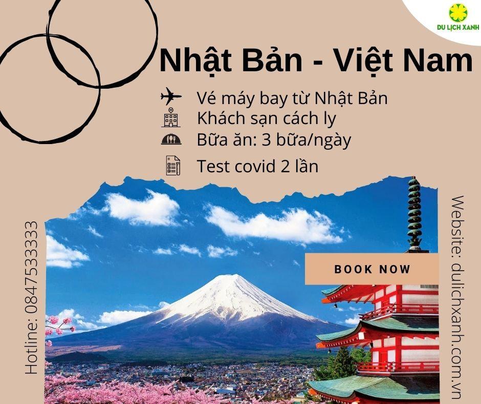 Vé máy bay từ Nhật Bản về Việt Nam, cập nhật năm 2022
