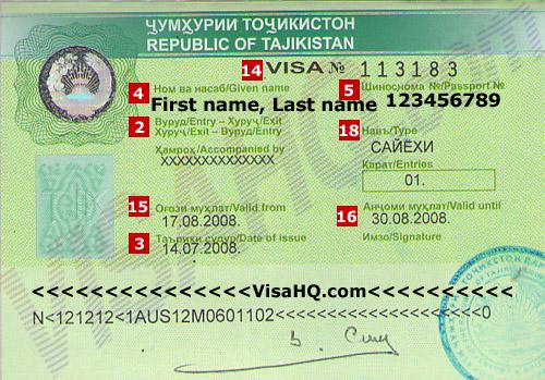 Làm Visa Tajikistan thăm thân uy tín, nhanh chóng, giá rẻ