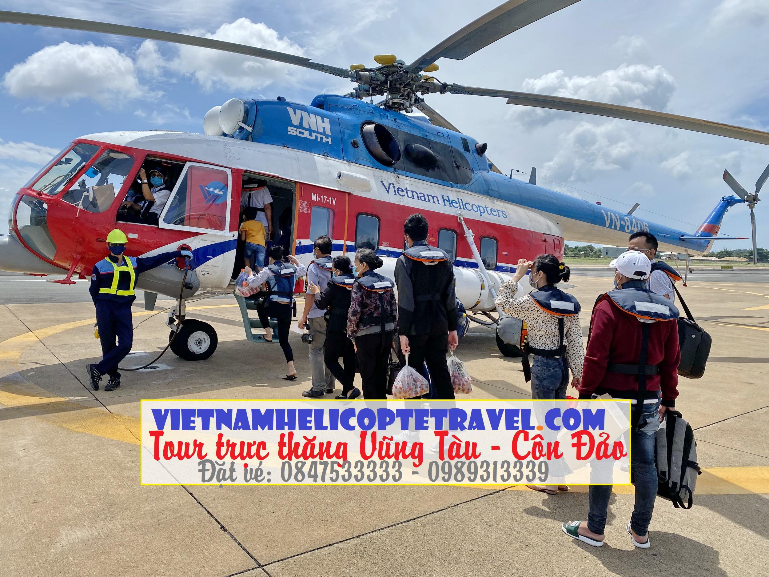 Đặt vé trực thăng Vũng Tàu - Côn Đảo khứ hồi tháng 8-2022