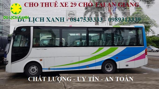 Cho thuê xe du lịch 29 chỗ tại An Giang uy tín