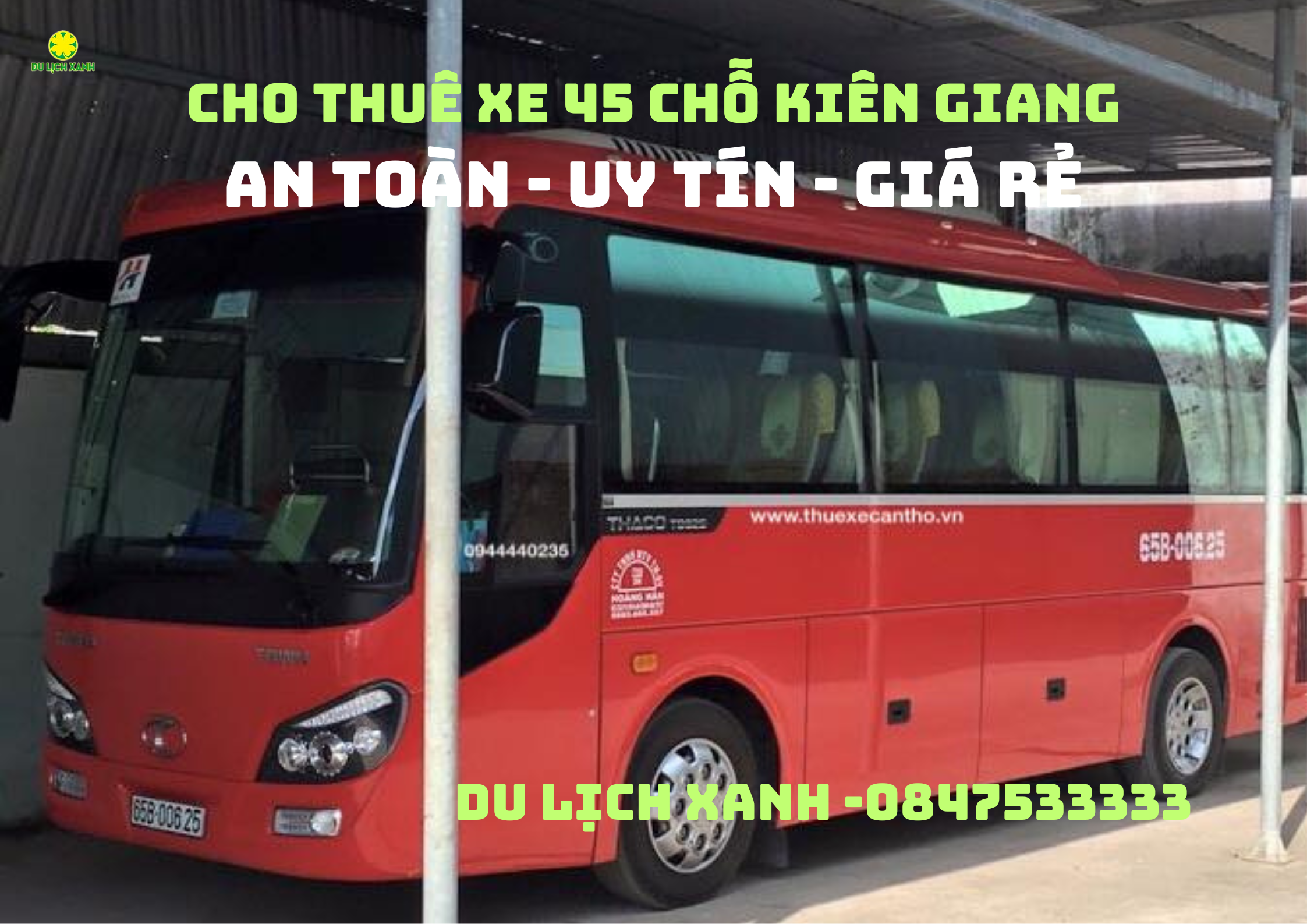 Cho thuê xe du lịch 35 chỗ tại Kiên Giang