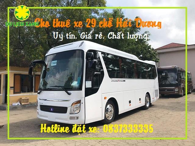 Cho thuê xe du lịch 29 chỗ tại Hải Dương uy tín