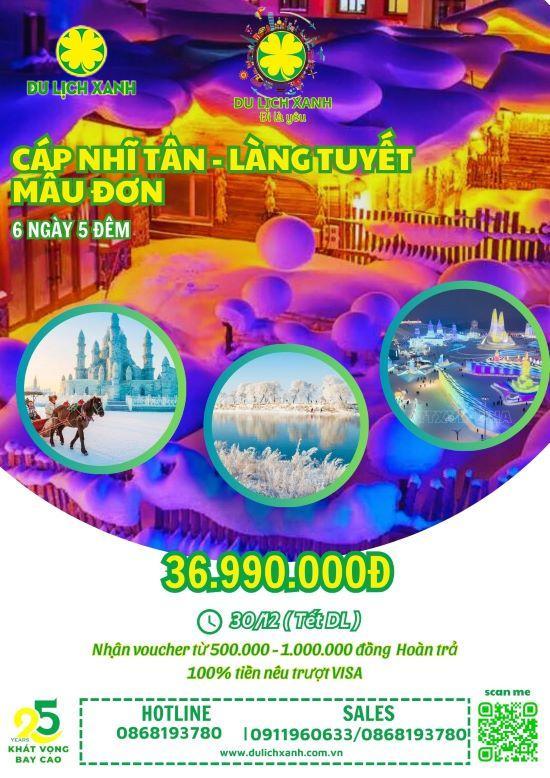 Tour du lịch Cáp Nhĩ Tân 6 ngày 5 đêm