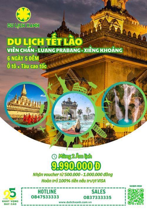 Tour Tết Viên Chăn - Luangbang - Xiêng Khoảng 6 ngày 5 đêm