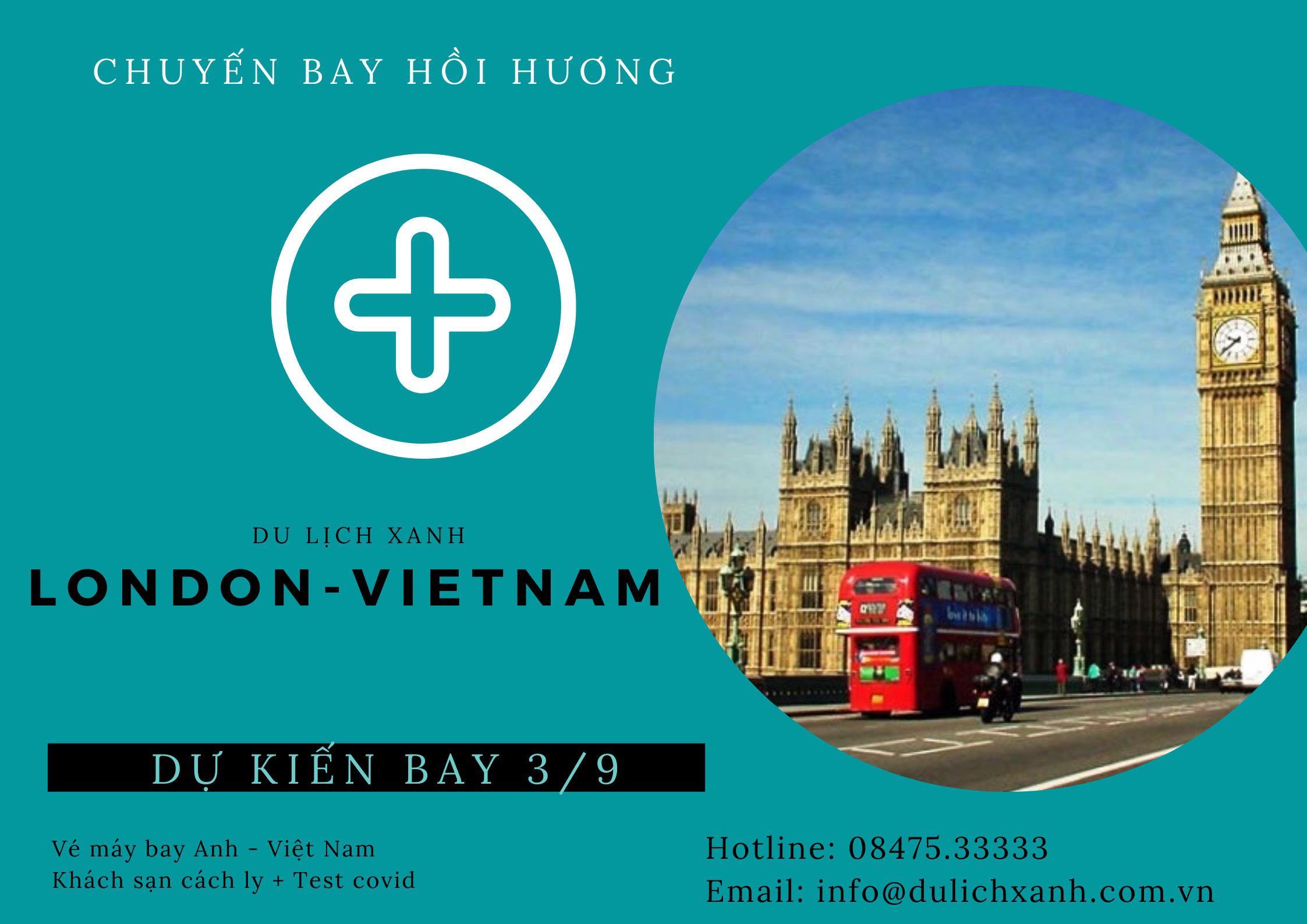 Cập nhật lịch bay từ Anh về Việt Nam tháng 10