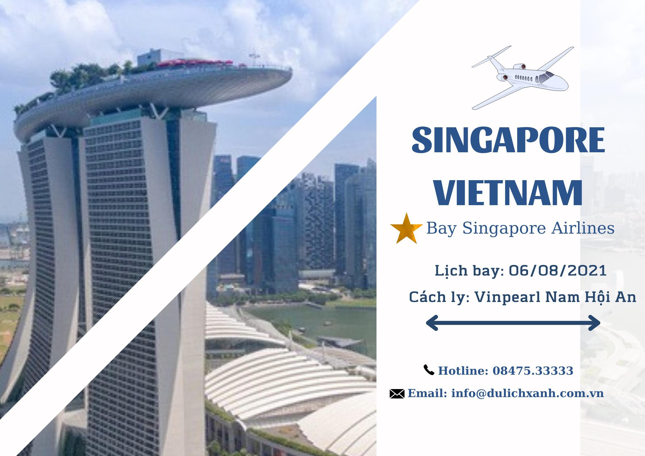 Đăng ký chuyến bay hồi hương từ Singapore về Việt Nam 06/08