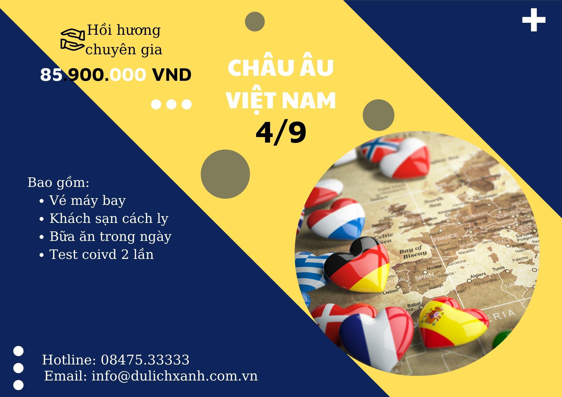 Chuyến bay hồi hương & Chuyên gia từ Châu Âu về Hà Nội 4/9