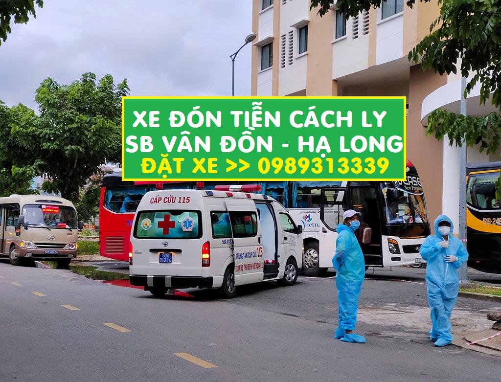 Dịch vụ xe đón tiễn cách ly tại Vân Đồn, Hạ Long, Hải Phòng, Hải Dương