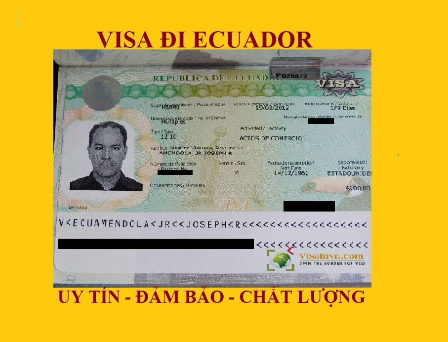 Xin Visa Ecuador trọn gói tại Hà Nội, Hồ Chí Minh