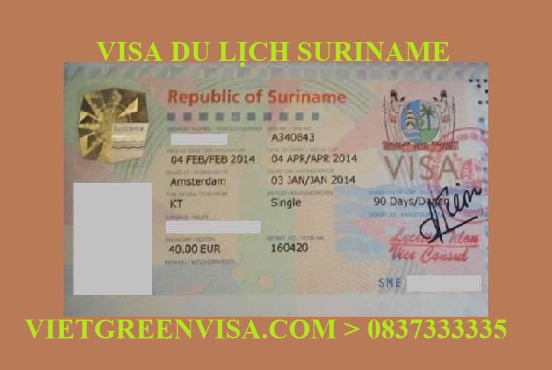 Xin Visa du lịch Suriname uy tín, trọn gói