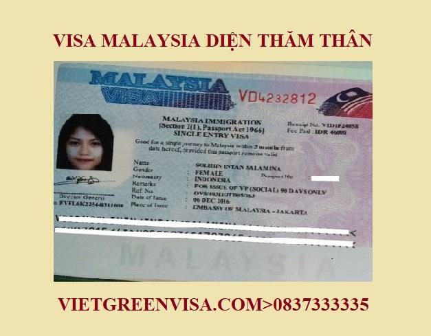 Xin Visa Malaysia diện thăm thân nhanh gọn, uy tín, giá rẻ