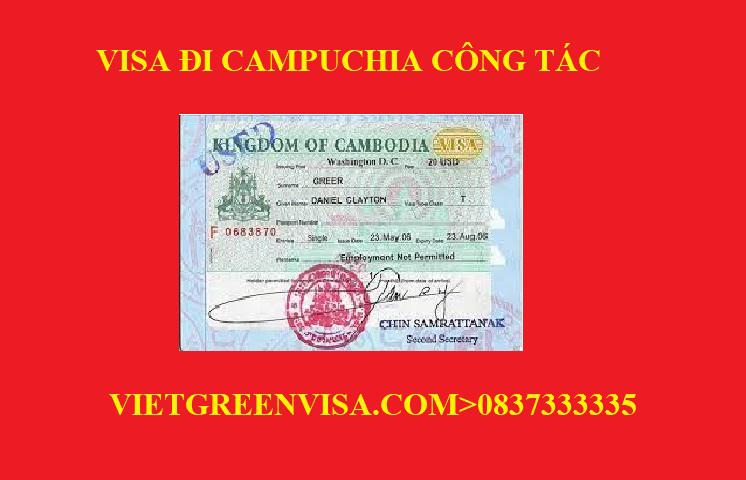 Dịch vụ Visa Campuchia công tác uy tín, giá rẻ, nhanh gọn