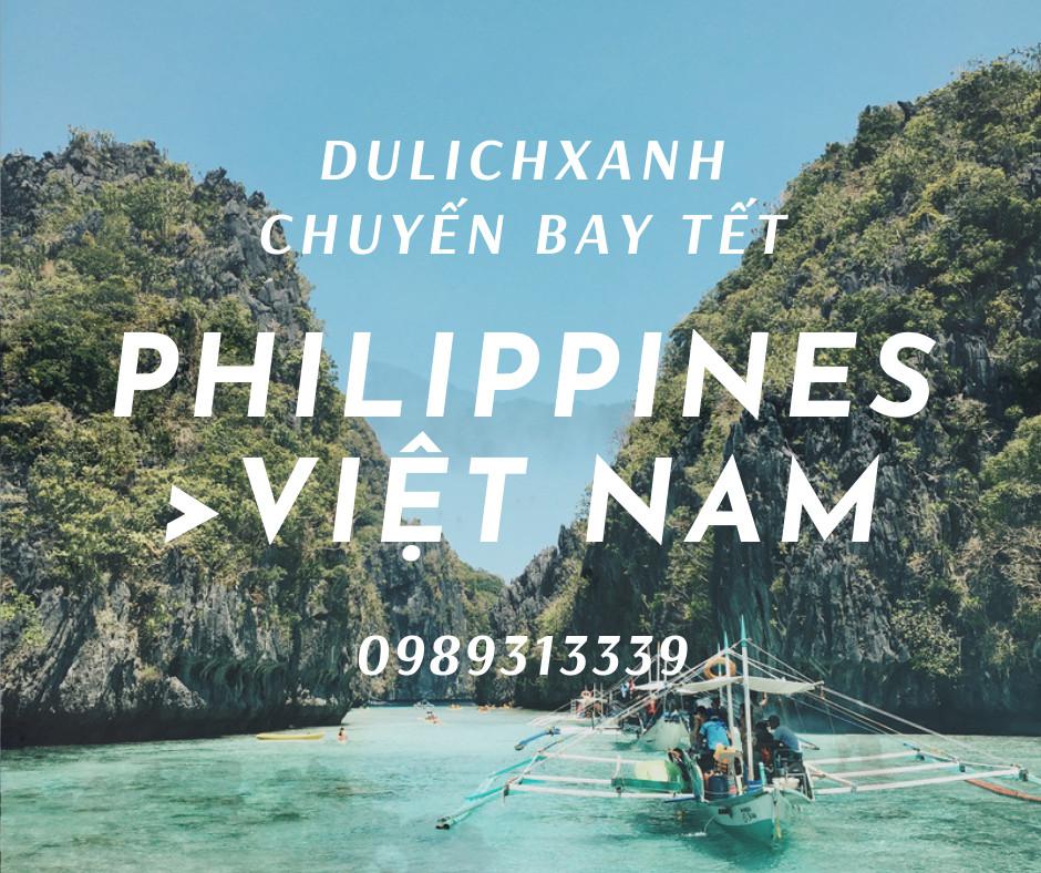 Vé máy bay từ Philippines về Việt Nam | Cập nhật Giá tháng 1/2022