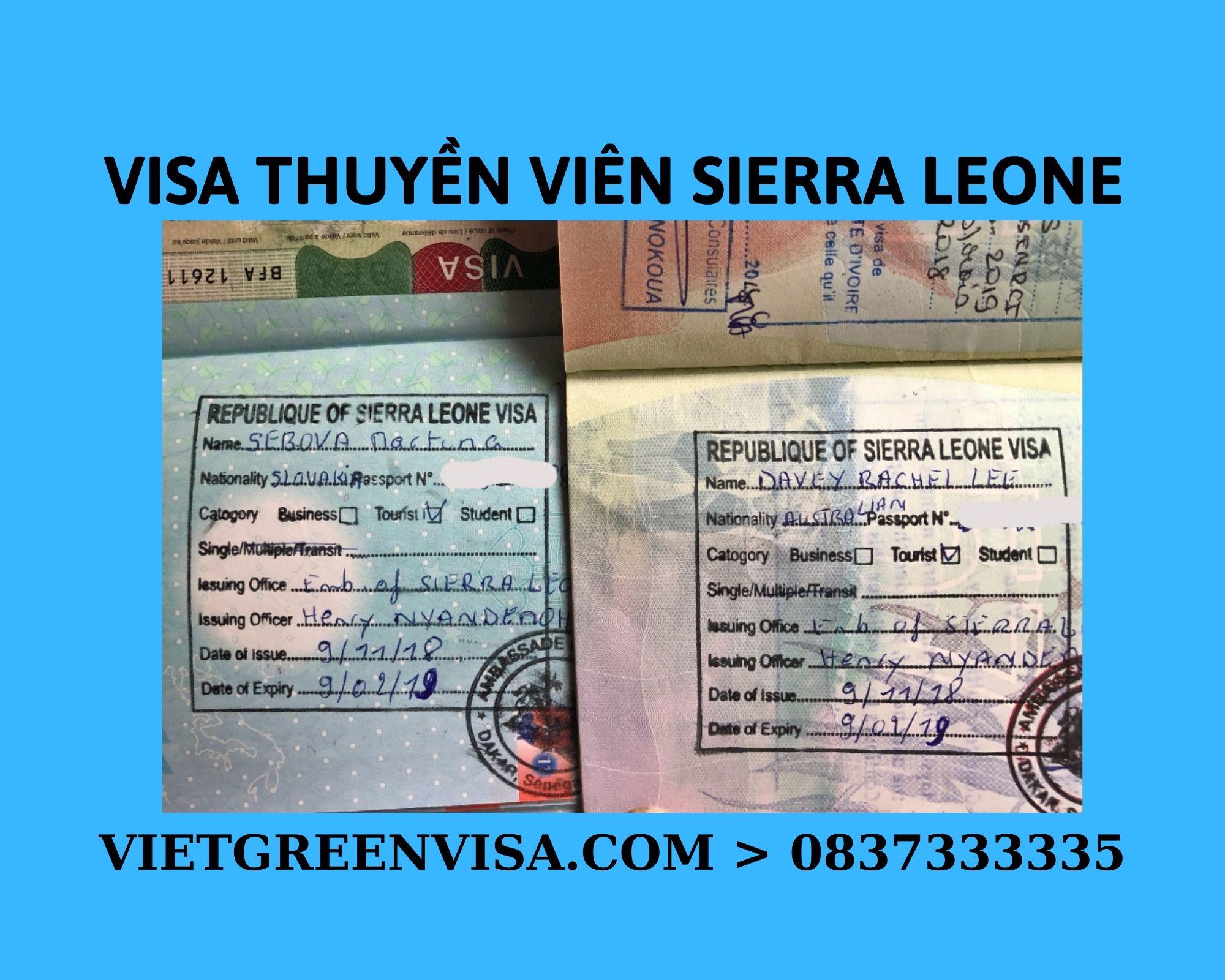 Làm Visa thuyền viên đi Sierra Leone Nhận tàu, Lái tàu