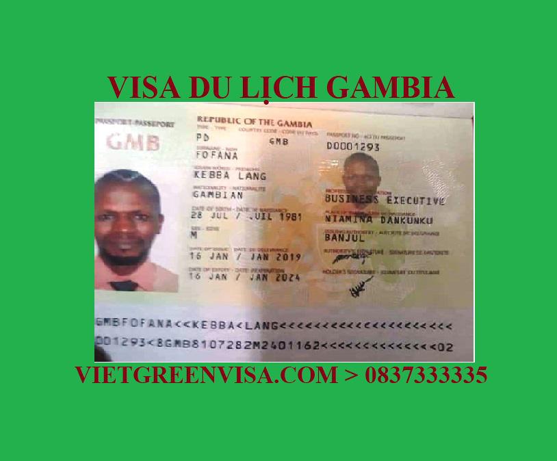 Xin visa Gambia DU LỊCH uy tín, trọn gói, giá rẻ