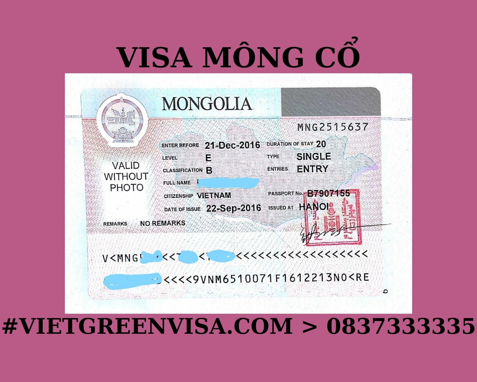  Làm Visa Mông Cổ thăm thân uy tín, nhanh chóng, giá rẻ