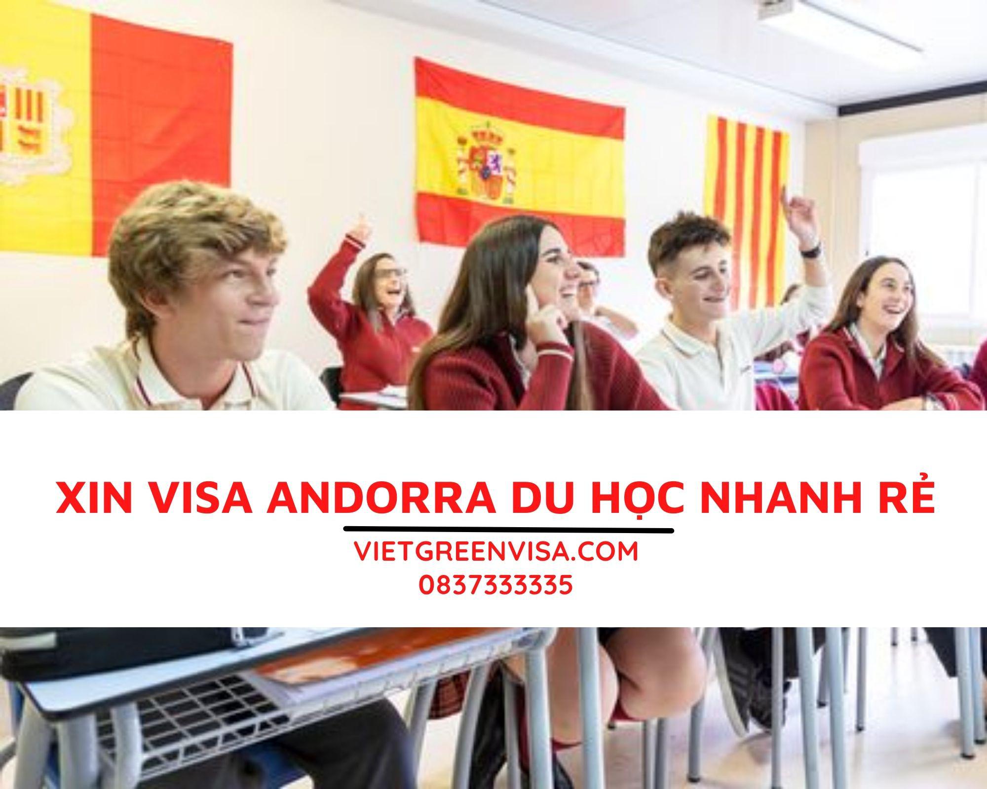 Làm visa du học Andorra trọn gói, hỗ trợ từ A->Z