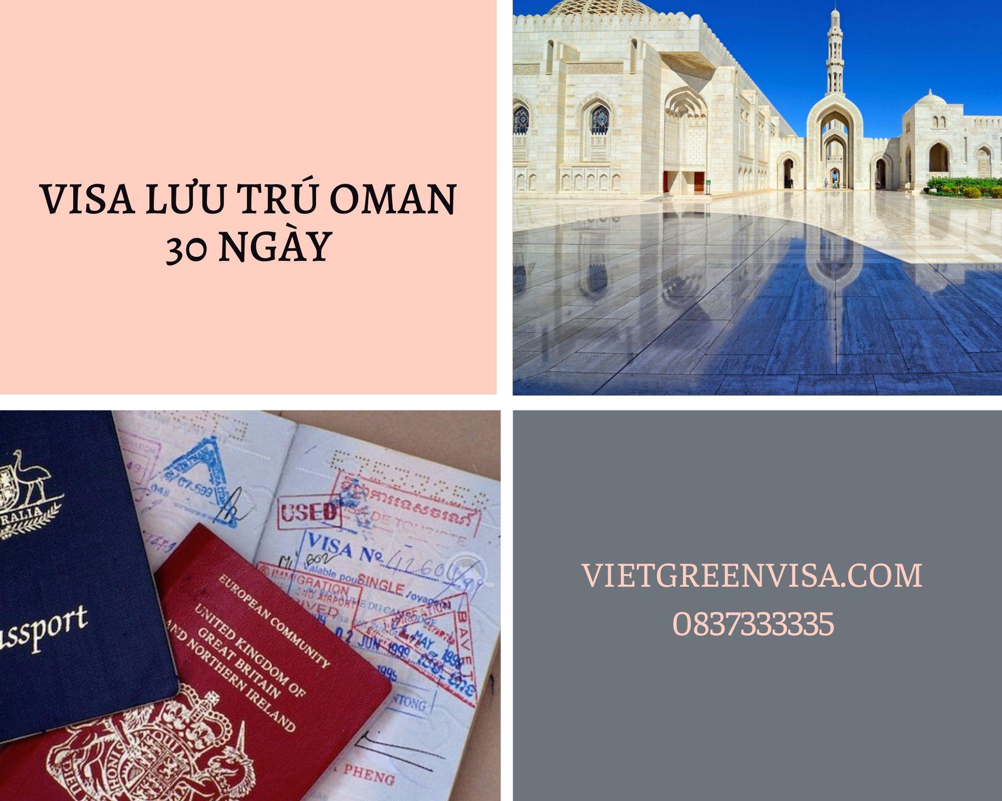 Dịch  vụ visa Oman lưu trú 30 ngày tại Hà Nội, Hồ Chí Minh