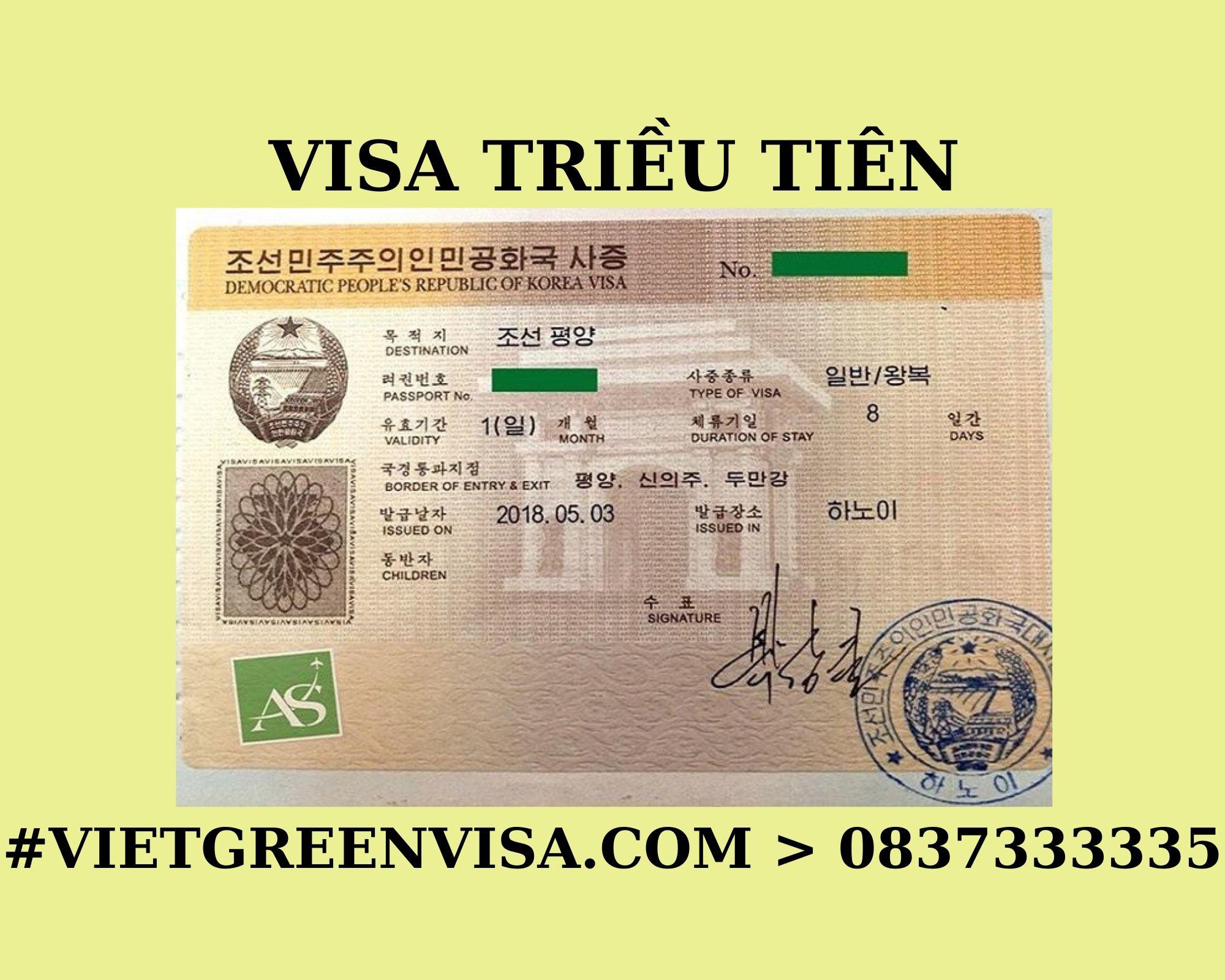 Xin Visa Triều Tiên du lịch uy tín, trọn gói