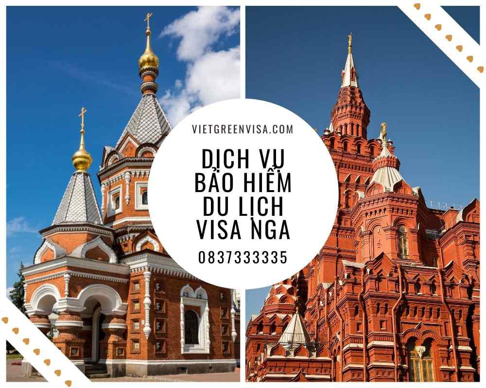 Dịch vụ bảo hiểm du lịch xin visa Nga giá tốt nhất
