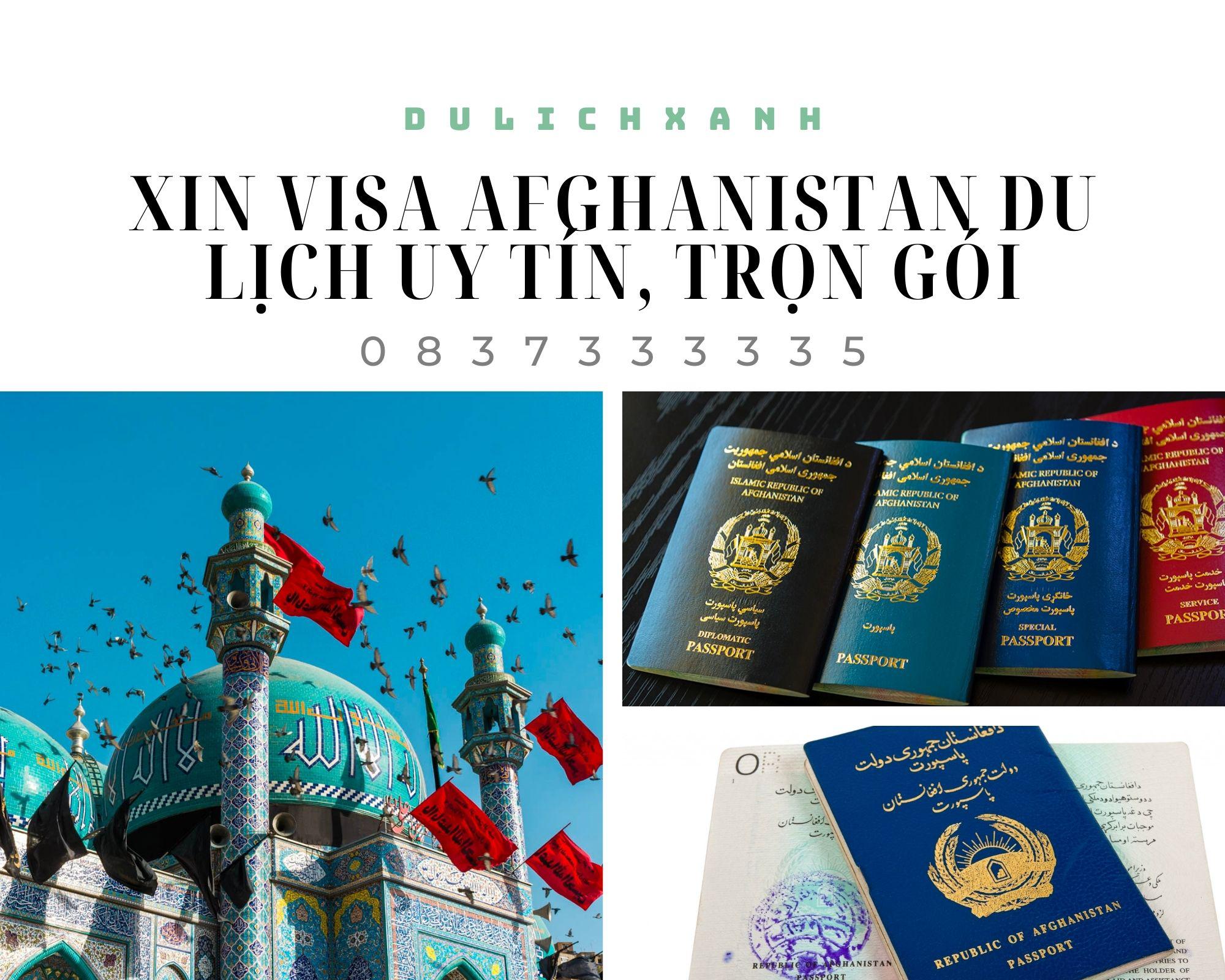 Xin Visa Afghanistan du lịch uy tín, trọn gói