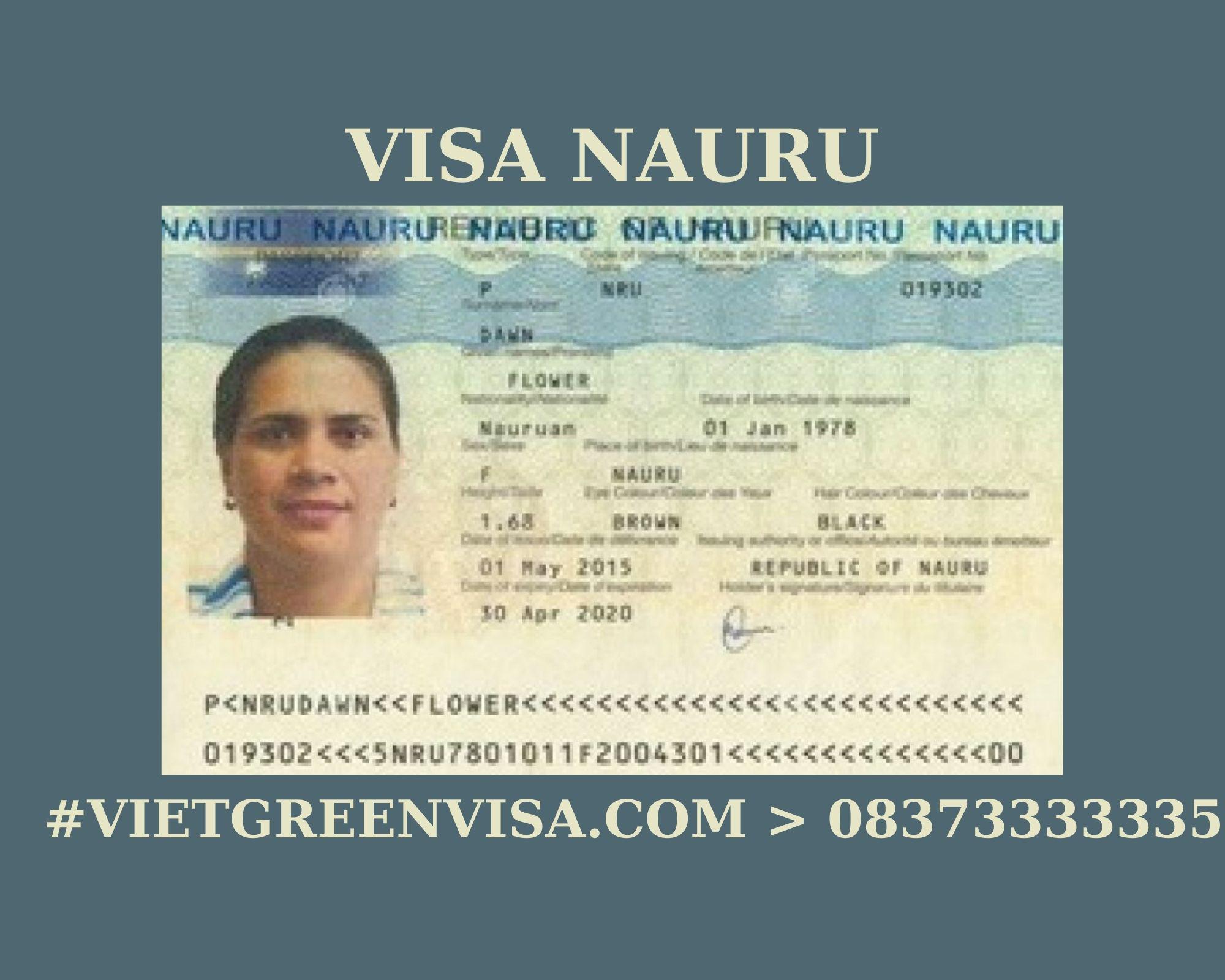 Xin Visa Nauru du lịch uy tín, trọn gói