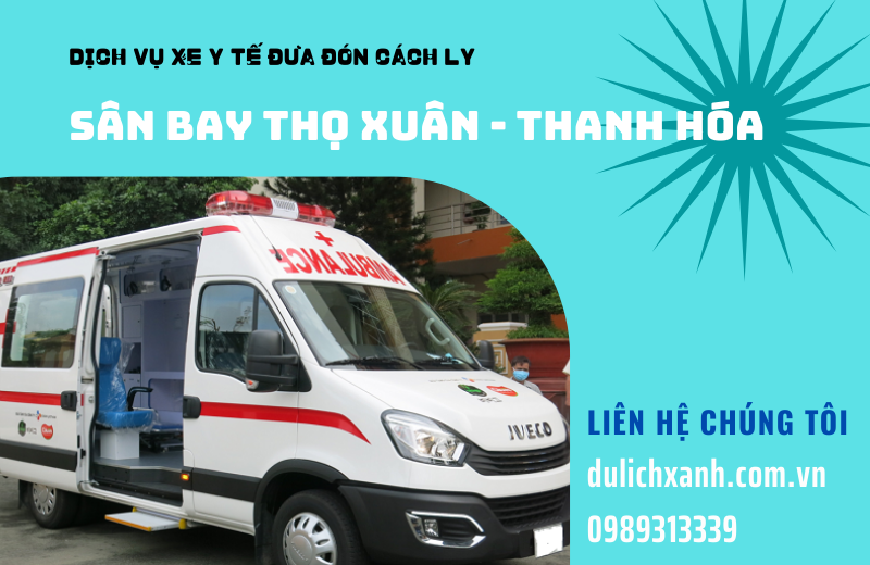 Đặt xe Y tế cách ly tại sân bay Thọ Xuân - Thanh Hóa