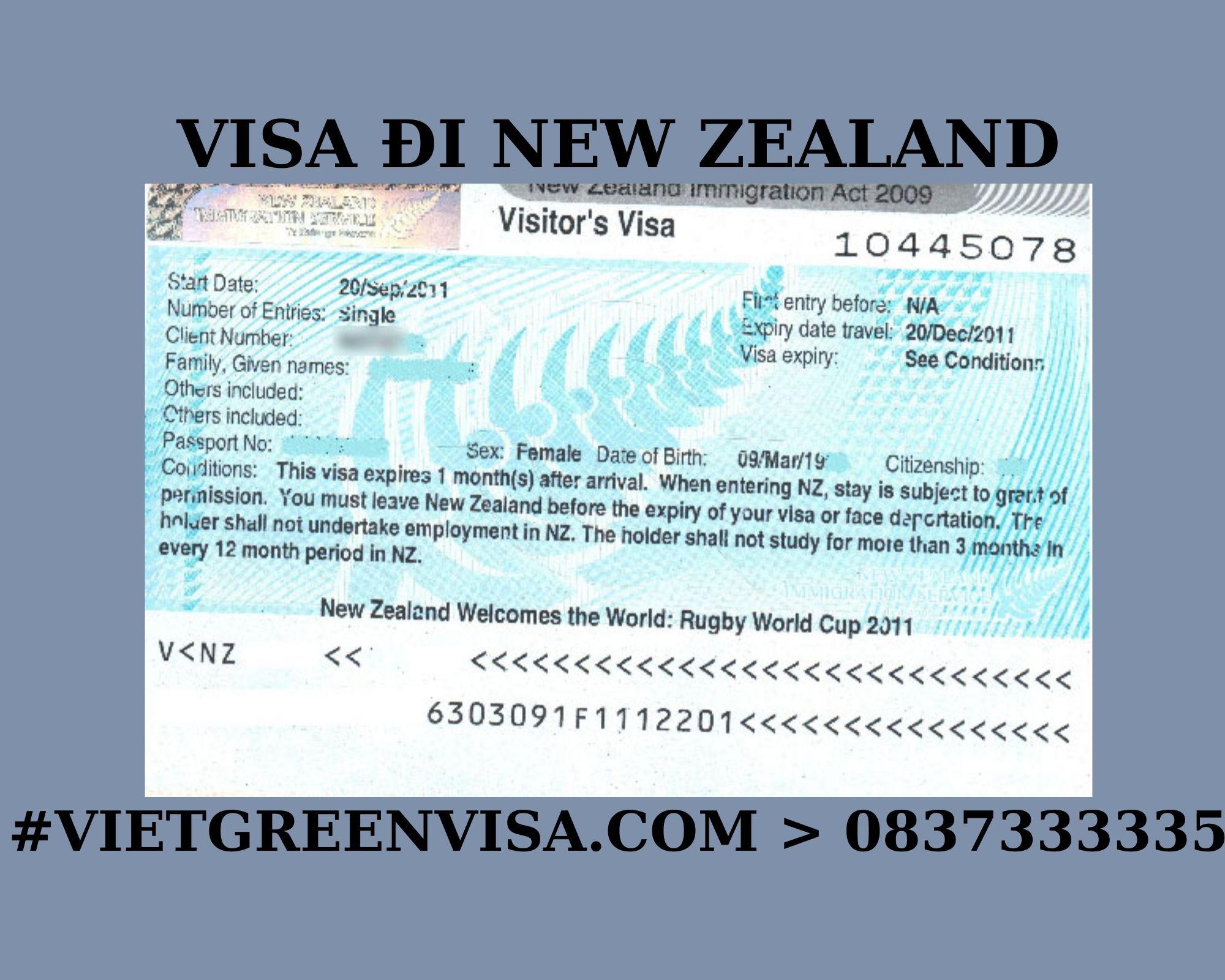 Dịch vụ xin Visa du lịch New Zealand uy tín, trọn gói