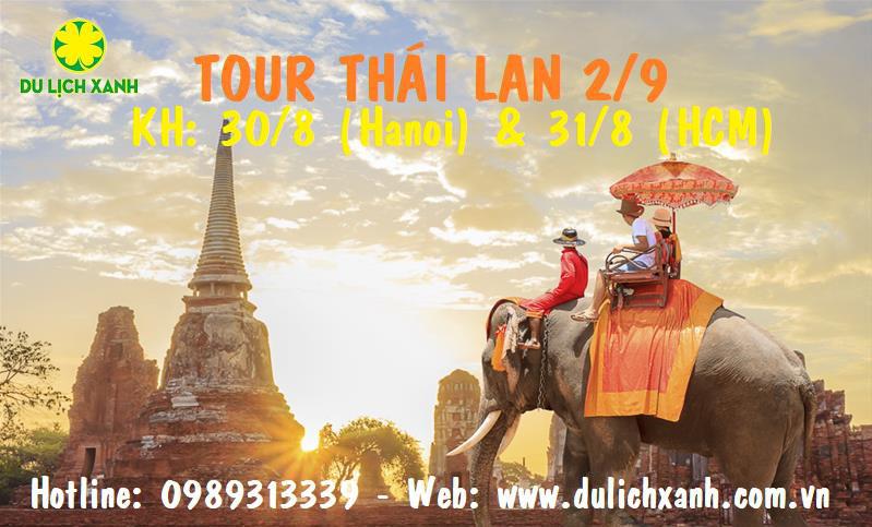 Tour du lịch Thái Lan 2/9 - KH Hồ Chí Minh| Bangkok | Pattaya | Baiyoke Sky | CV Nong Nooch | Chợ Nổi 5 ngày