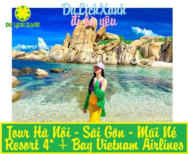 Tour du lịch Hà Nội - Sài Gòn - Phan Thiết Mũi Né 4 ngày bay Vietnam Airlines