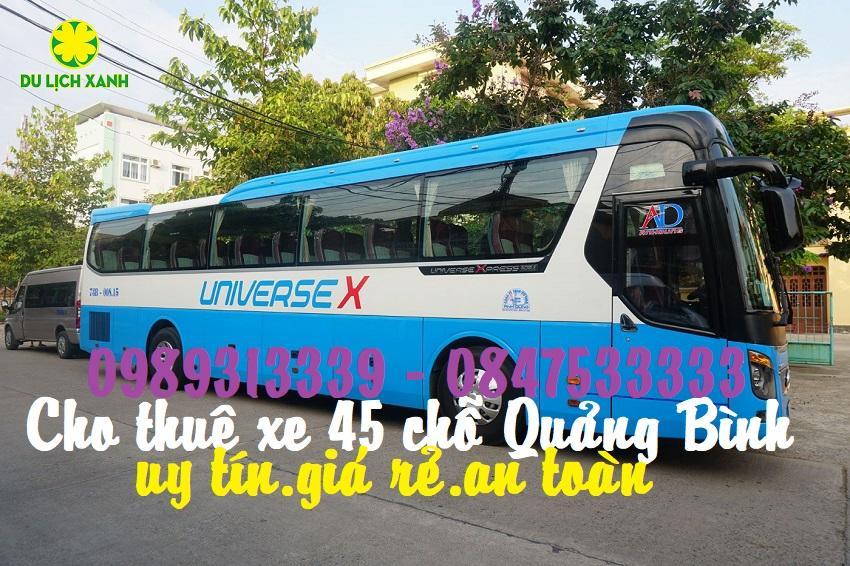 Cho thuê xe du lịch 45 chỗ tại Quảng Bình