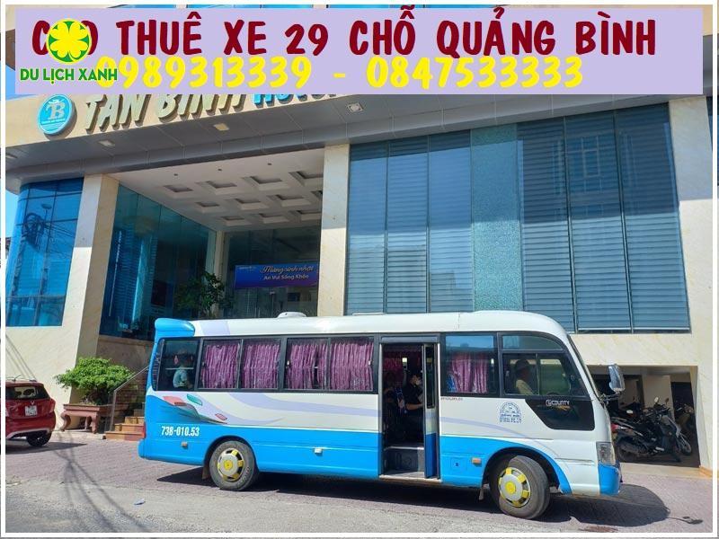 Cho thuê xe du lịch 29 chỗ tại Quảng Bình