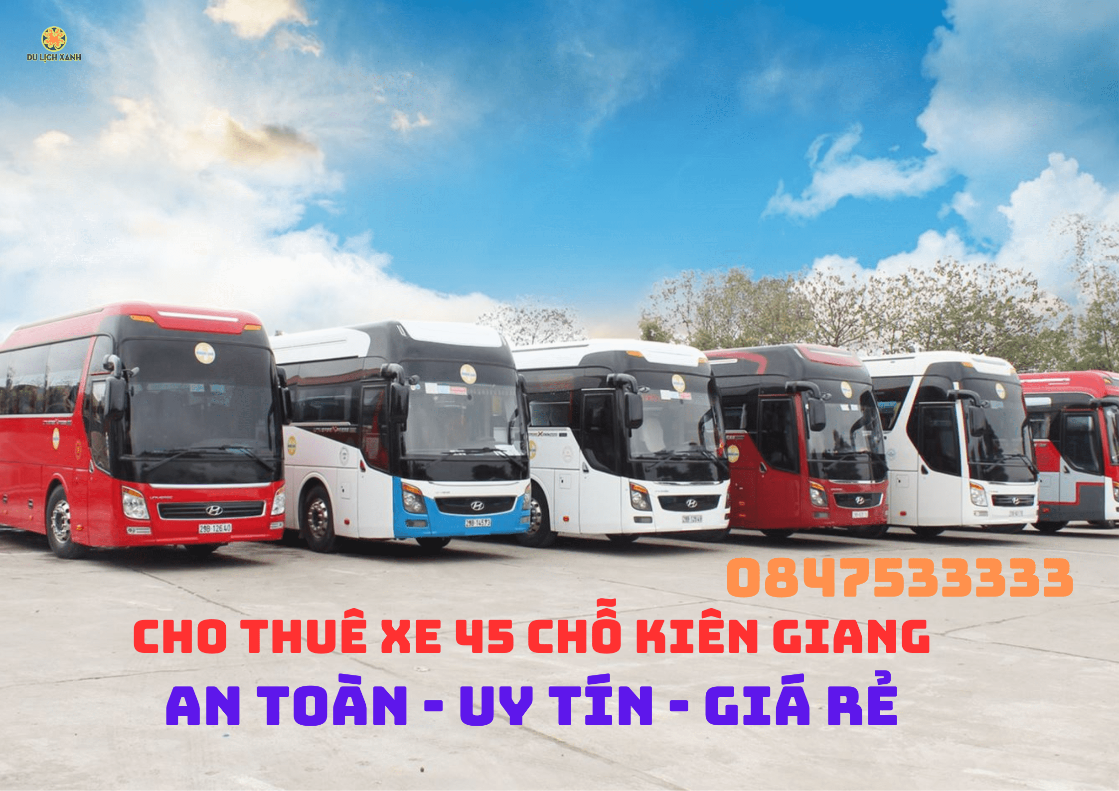 Cho thuê xe du lịch 45 chỗ tại Kiên Giang