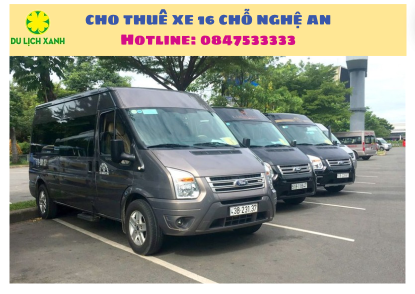 Dịch vụ cho thuê xe du lịch 16 chỗ tại Nghệ An