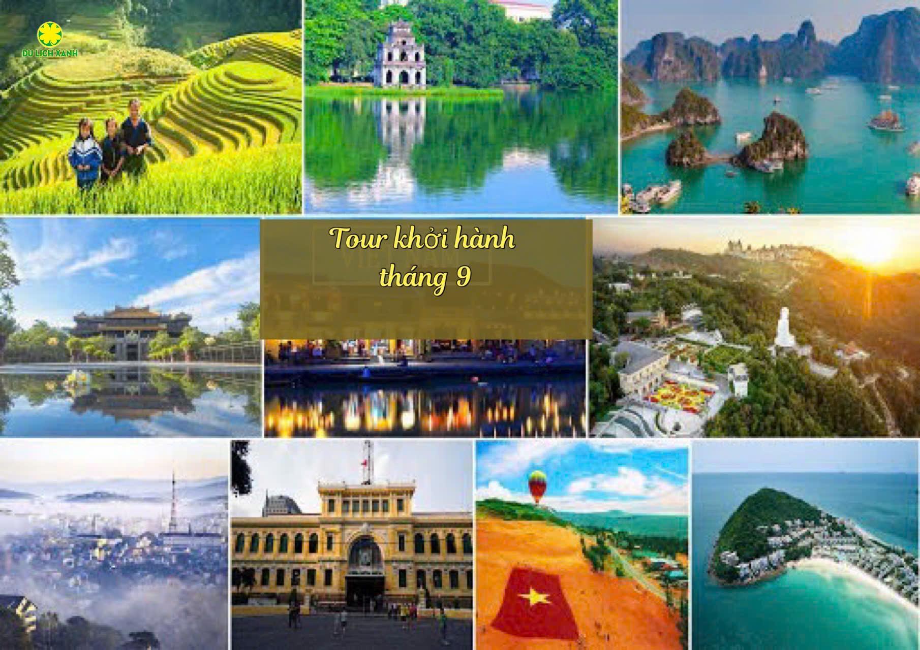 Bảng giá tour du lịch nội địa tháng 9