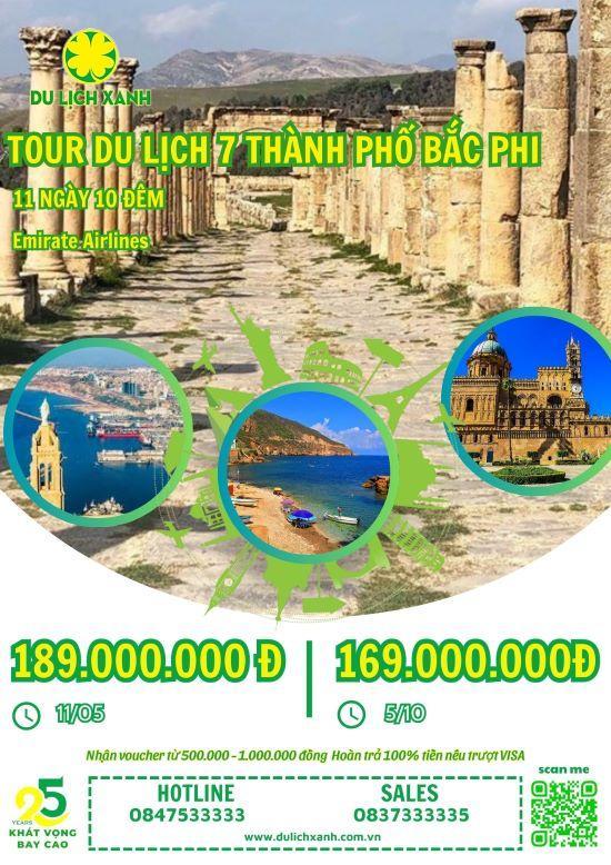 Tour du lịch Bắc Phi 12 ngày 11 đêm