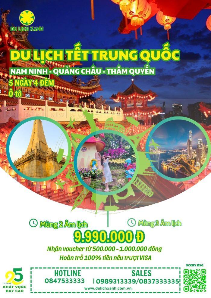 Tour Tết Nam Ninh Quảng Châu Thâm Quyến 5 ngày 4 đêm