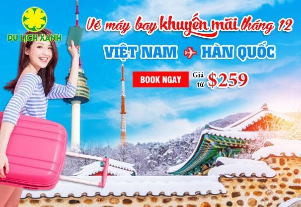 Vé máy bay đi Hàn Quốc siêu ưu đãi