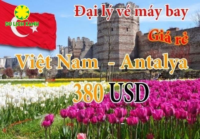 Vé máy bay đi Antalya giá rẻ siêu ưu đãi