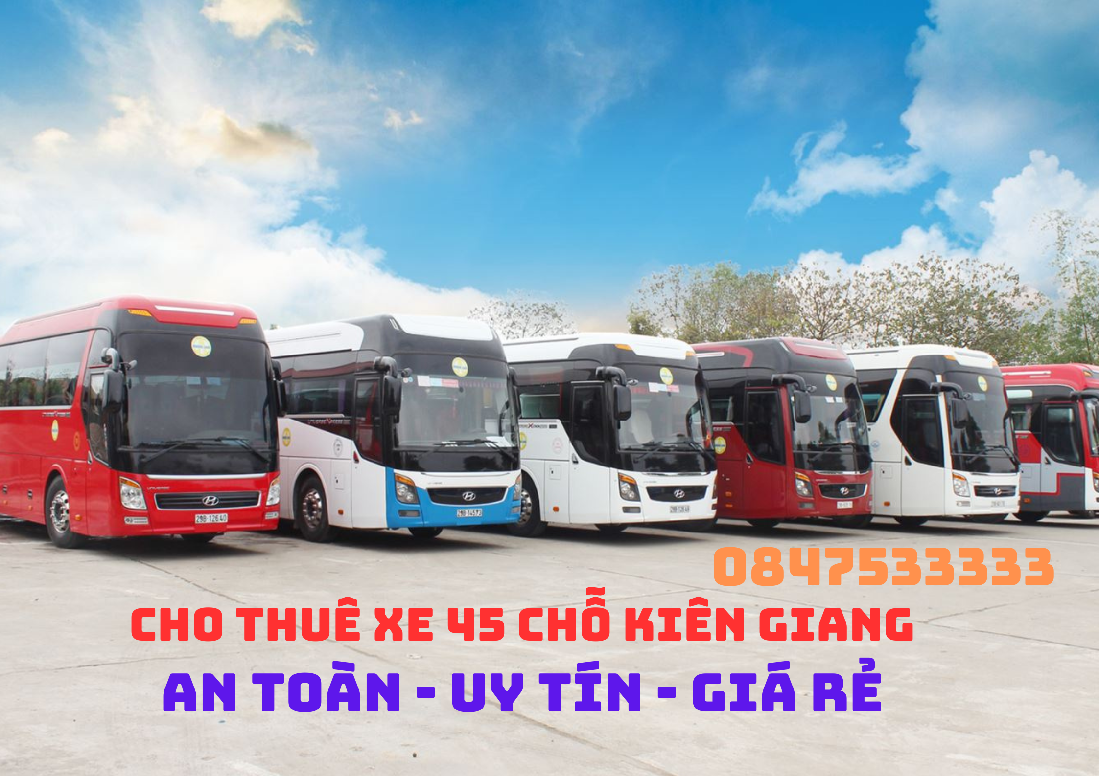 Du Lịch Xanh, Thuê xe 45 chỗ Kiên Giang, cho thuê xe du lịch 45 chỗ tại Kiên Giang, Thuê xe ô tô 45 chỗ tại Kiên Giang