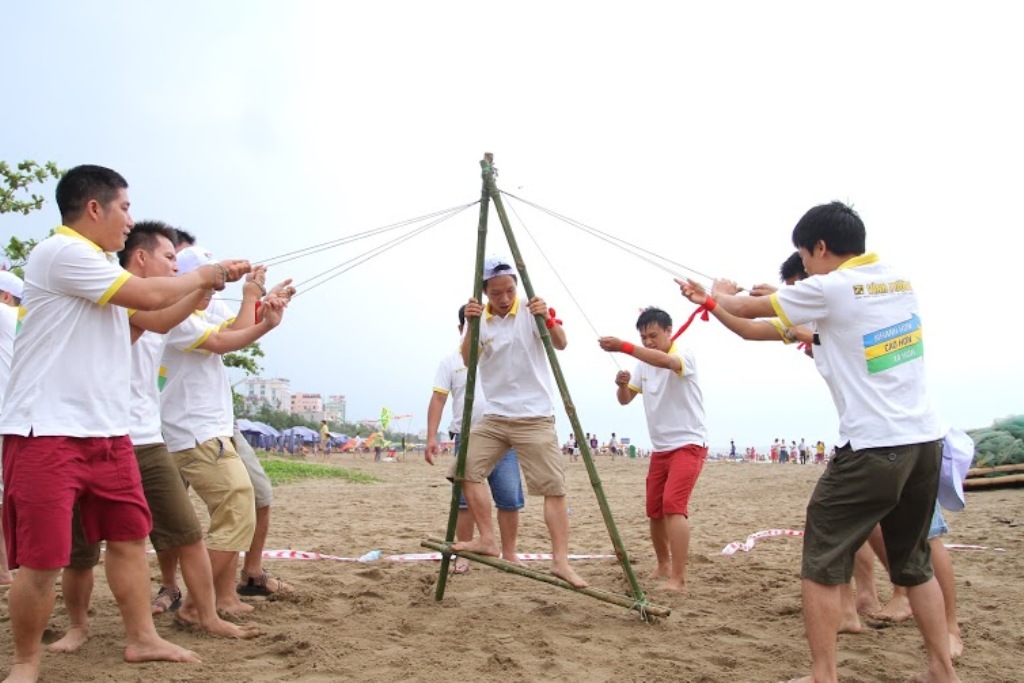 teambuilding, địa điểm tổ chức teambuilding, biển Sầm Sơn