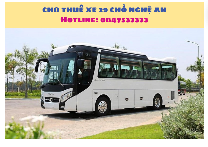 Du Lịch Xanh, Thuê xe 29 chỗ Nghệ An, cho thuê xe du lịch 29 chỗ tại Nghệ An, Thuê xe ô tô 29 chỗ tại Nghệ An